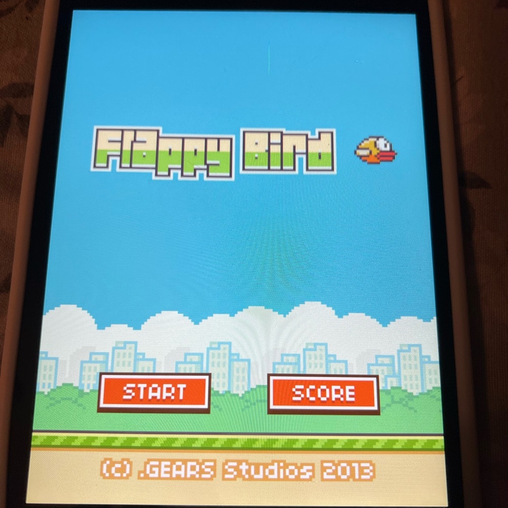 iPad mini with original Flappy Bird